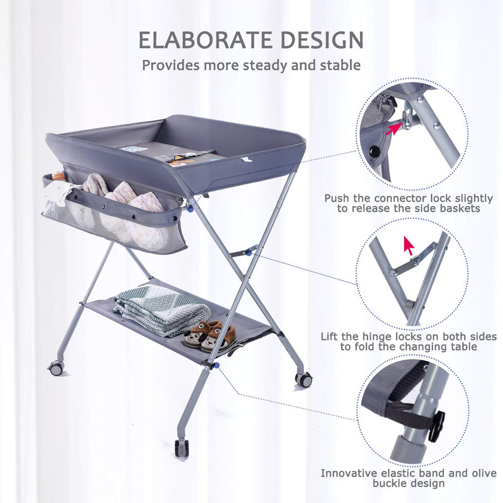 EGREE foldable design allows simple storage to save nursery space.