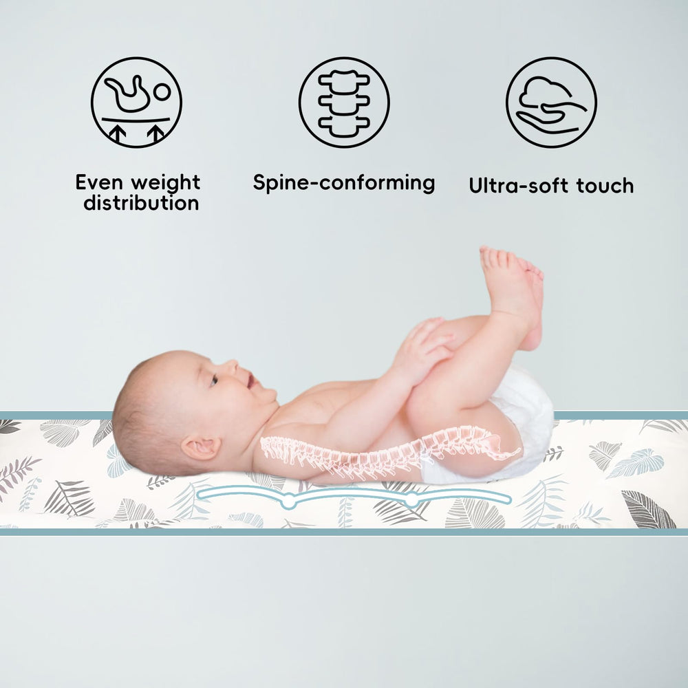 Ehcryonix lounger adjustable length demonstrates growing baby fit.