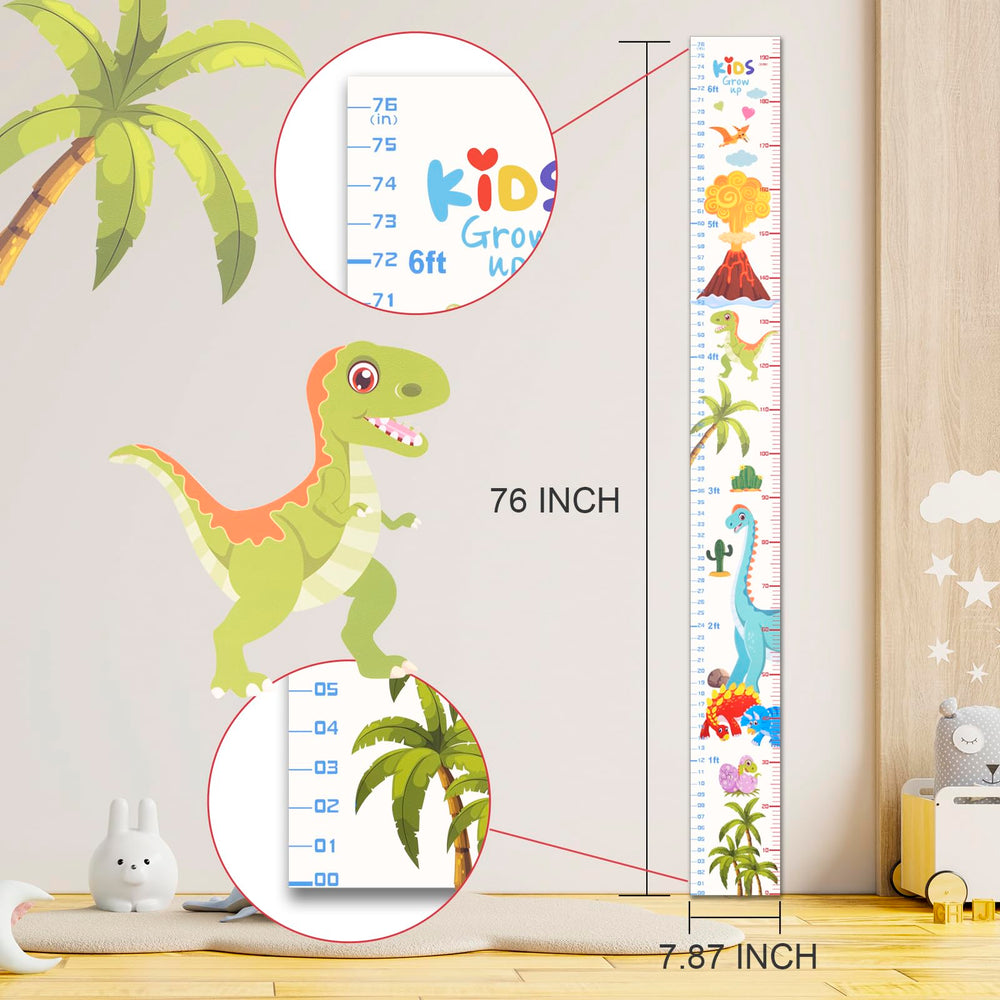 Eichzer growth chart inch centimeter markers close-up showing precise measurements