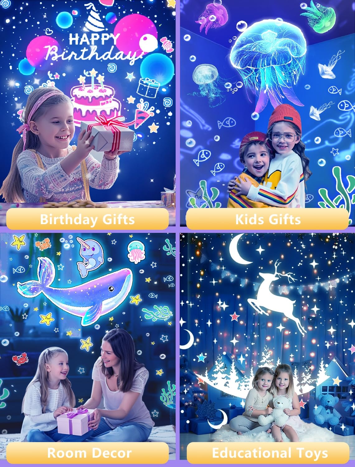 Eigther kids room decor gift adds magical ambience to bedrooms.