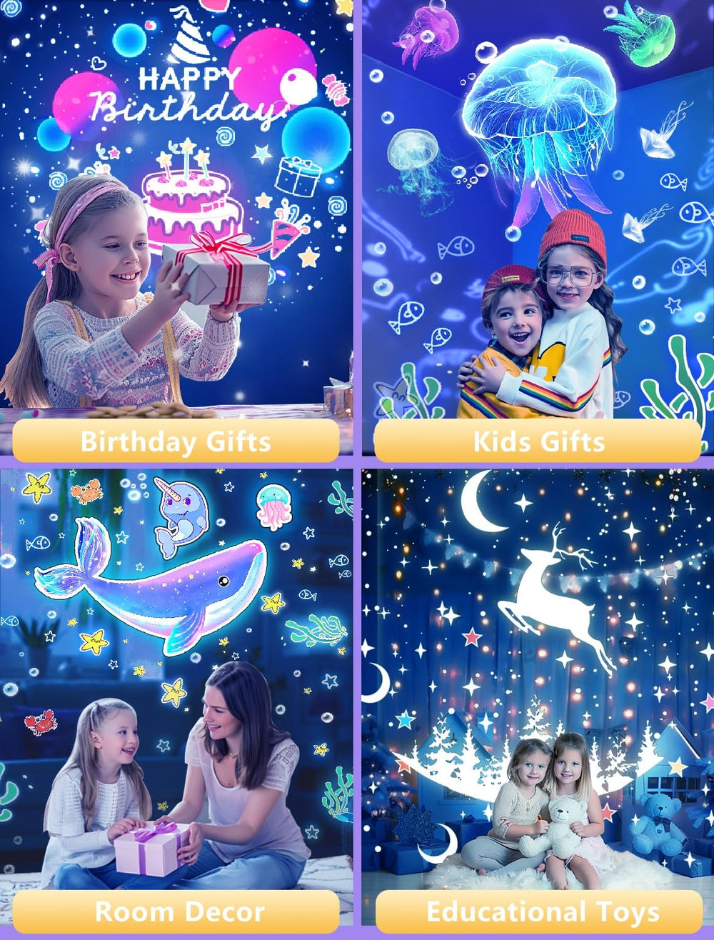 Eigther kids room decor gift adds magical ambience to bedrooms.