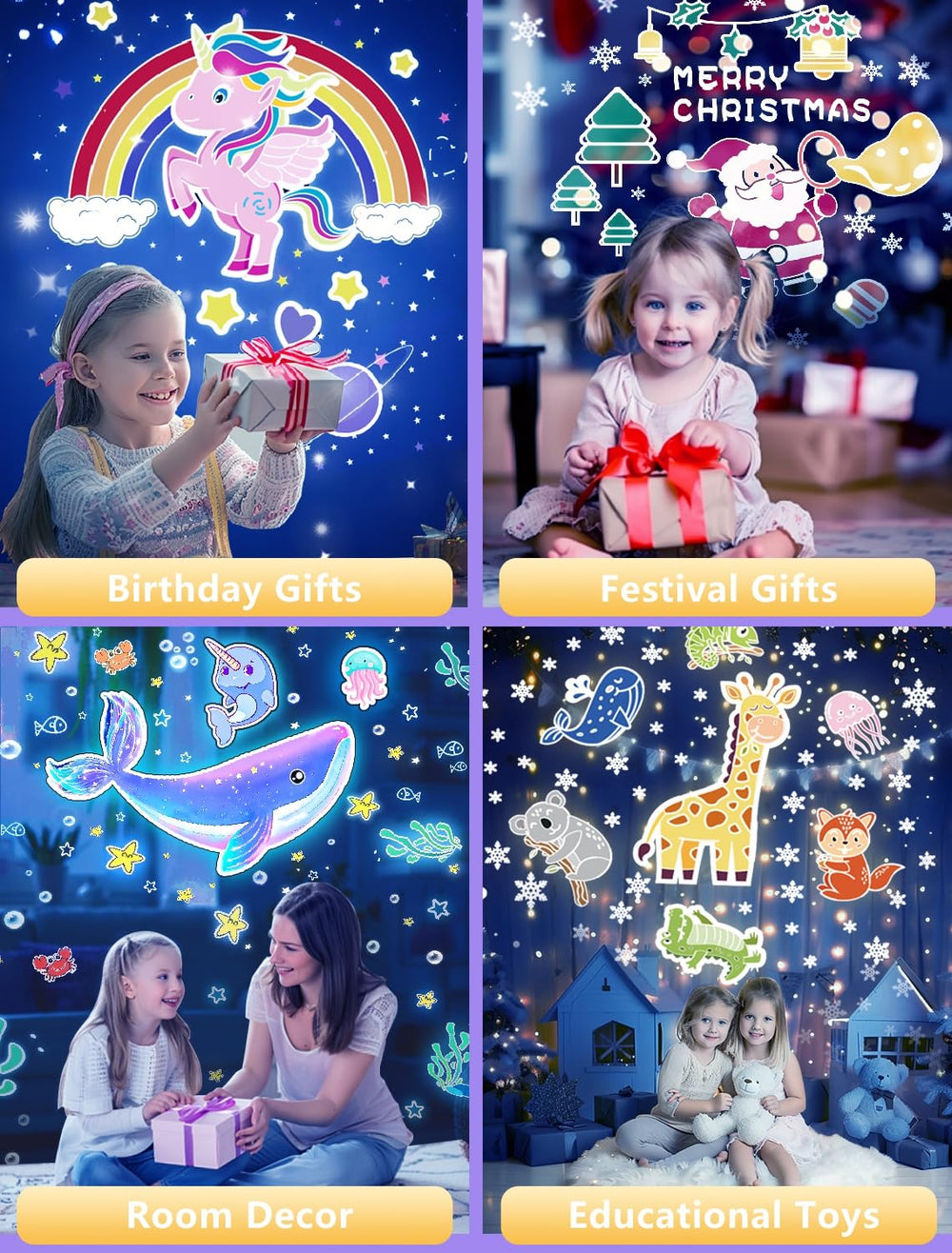 Eigther star projector makes a thoughtful gift idea for kids