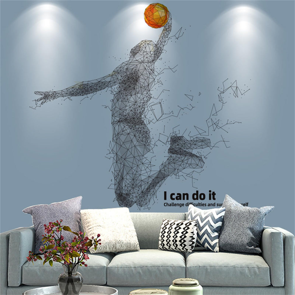 EIIXMSO kids room decor promotes a lively basketball-themed environment.