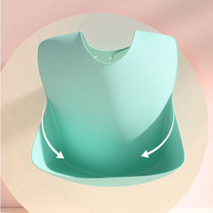 Eimmabey Silicone Bibs Blueberry adjustable-buckle ensures comfy fit across growth spurts