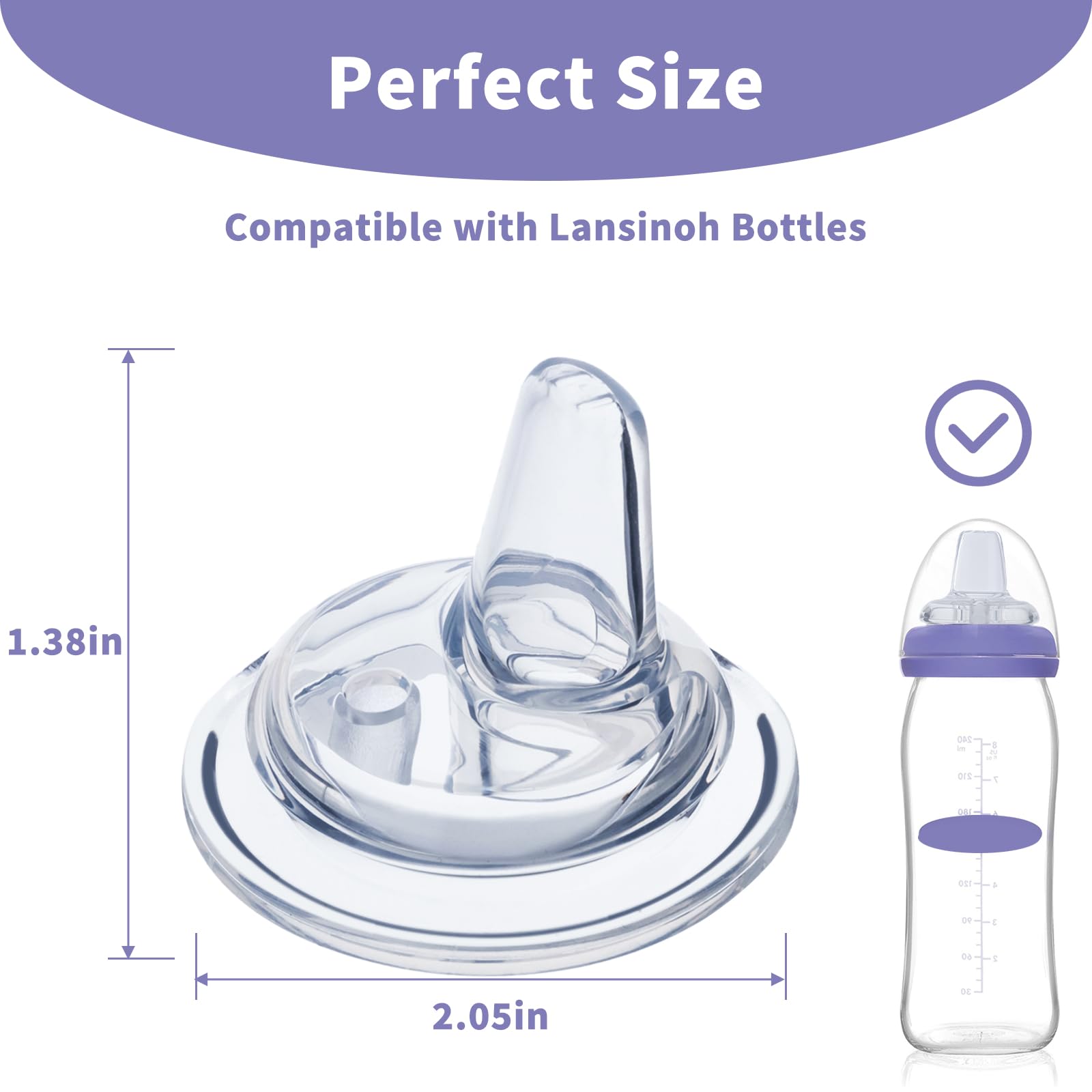 Eiszhjk easy-clean silicone spouts simplify daily sanitizing.