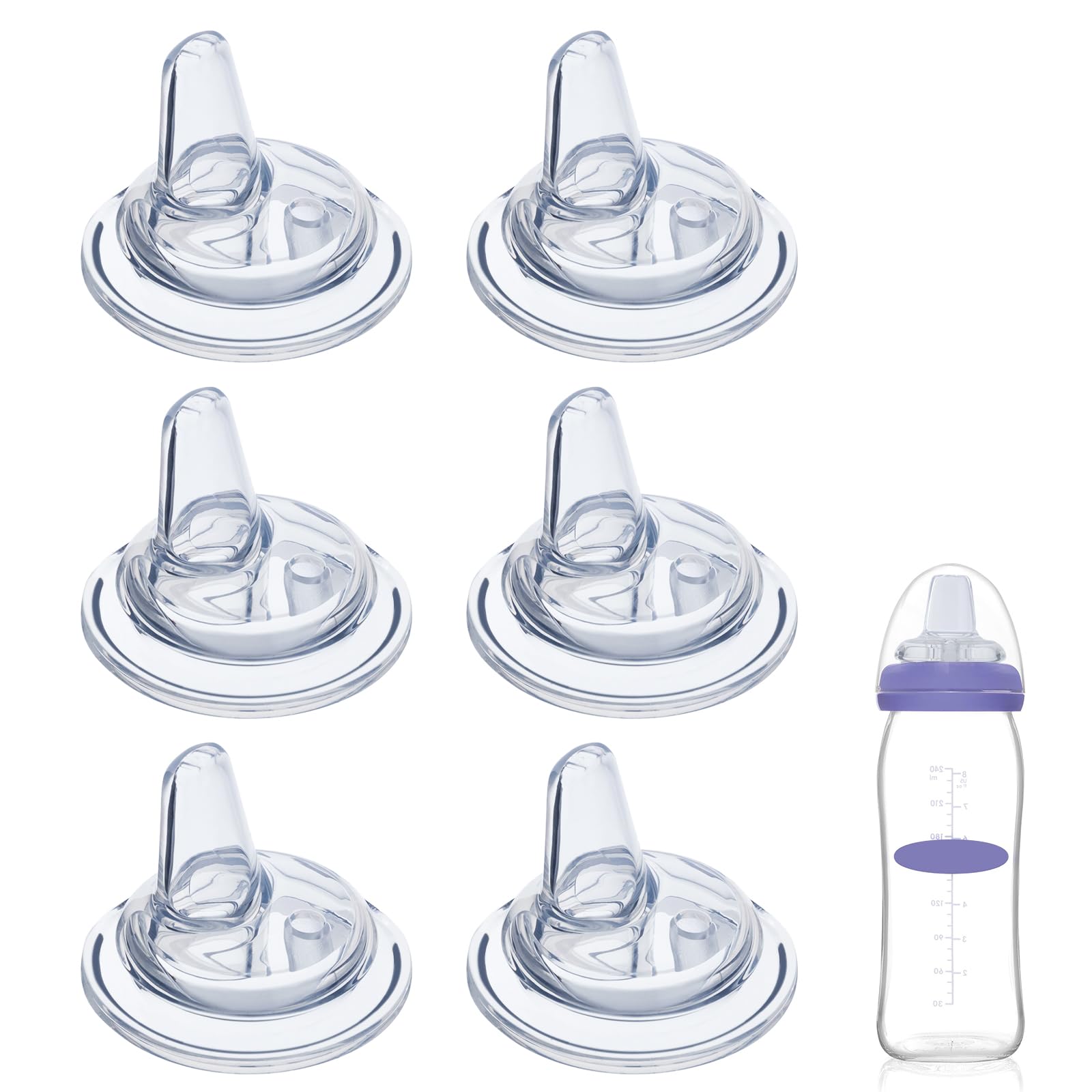 Eiszhjk Lansinoh-compatible sippy spout close-up demonstrates transition-ready design.
