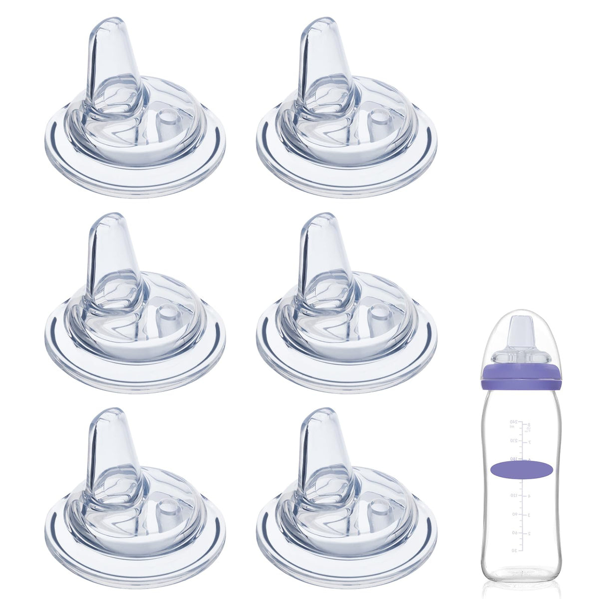 Eiszhjk Lansinoh-compatible sippy spout close-up demonstrates transition-ready design.
