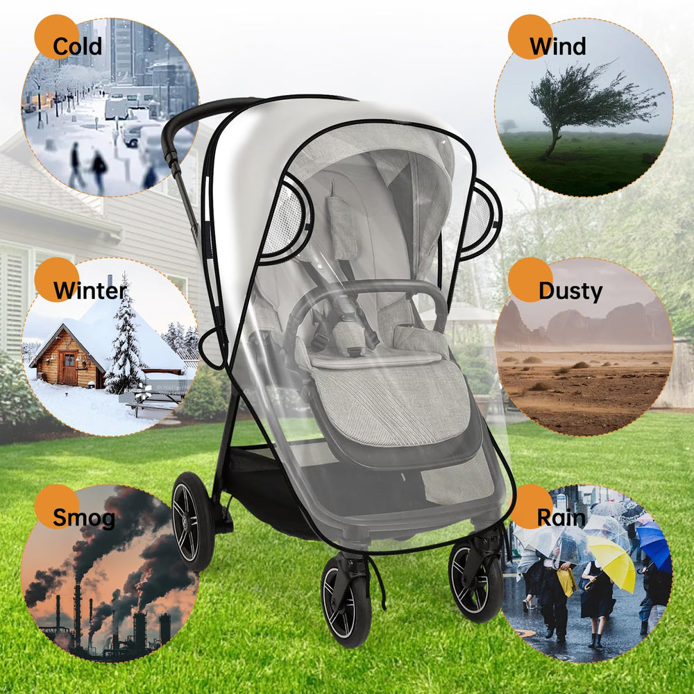 Eiszhjk rain cover easy-install Nuna view demonstrates quick setup.