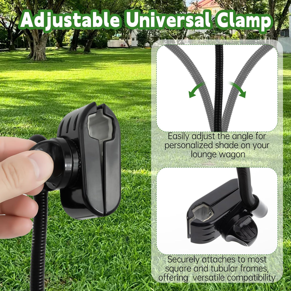 Eiszhjk UPF 50+ wagon umbrella lightweight design for easy transport.