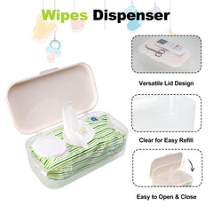 Eiszhjk wipes dispenser clear body lets you see remaining wipes at a glance