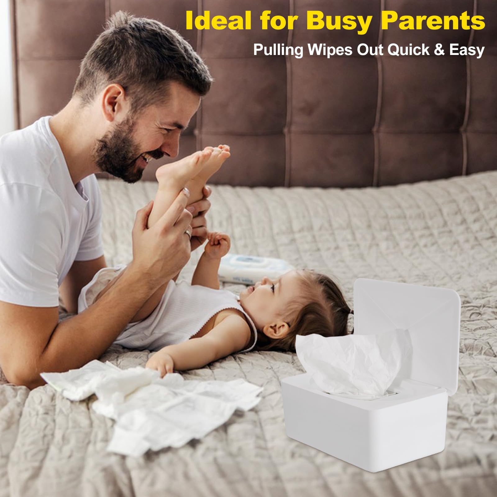 Eiszhjk flush-friendly container offers quick wipe pulls during busy routines.