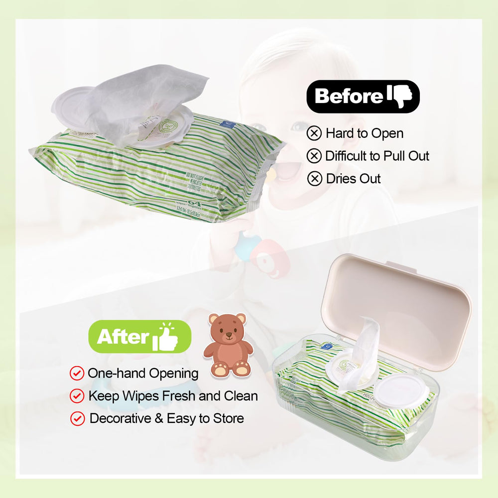 Eiszhjk wipes dispenser moisture-sealed lid keeps wipes moist and ready for use