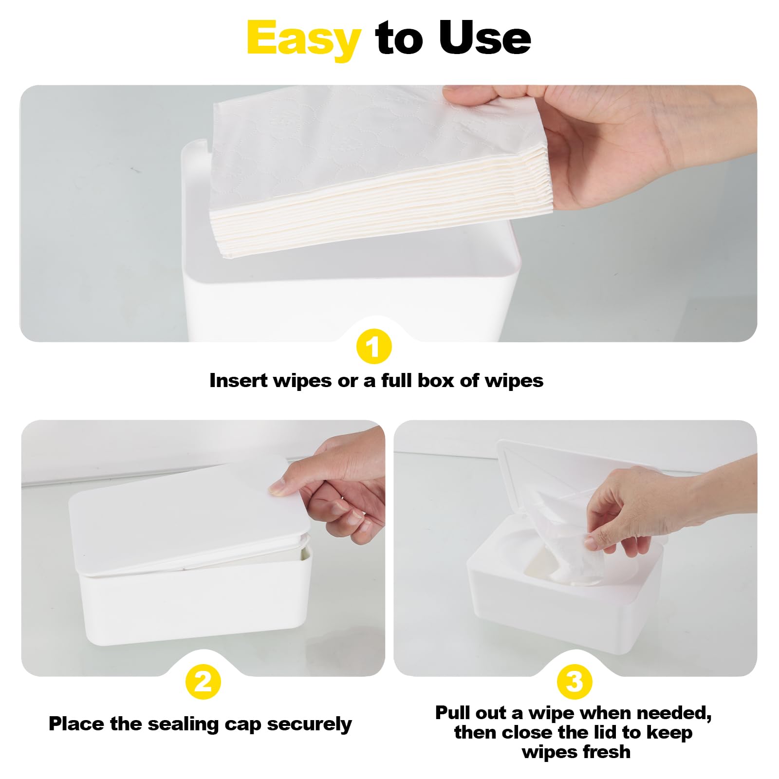 Eiszhjk Wipes Dispenser has a non-slip base for stable use.