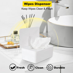 Eiszhjk Wipes Dispenser with sealing lid keeps wipes moist and ready.