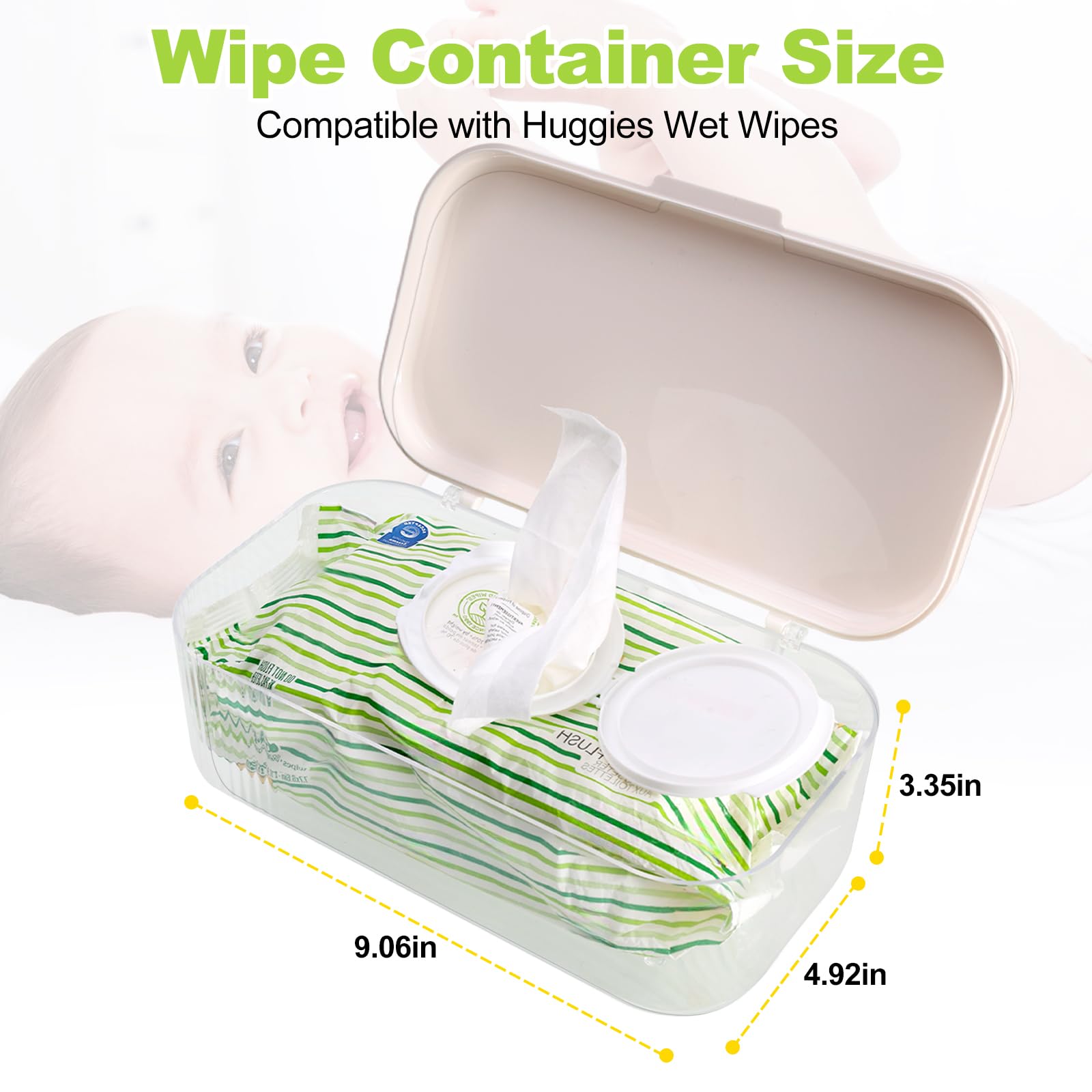 Eiszhjk wipes dispenser see-through design helps plan restocks with visibility
