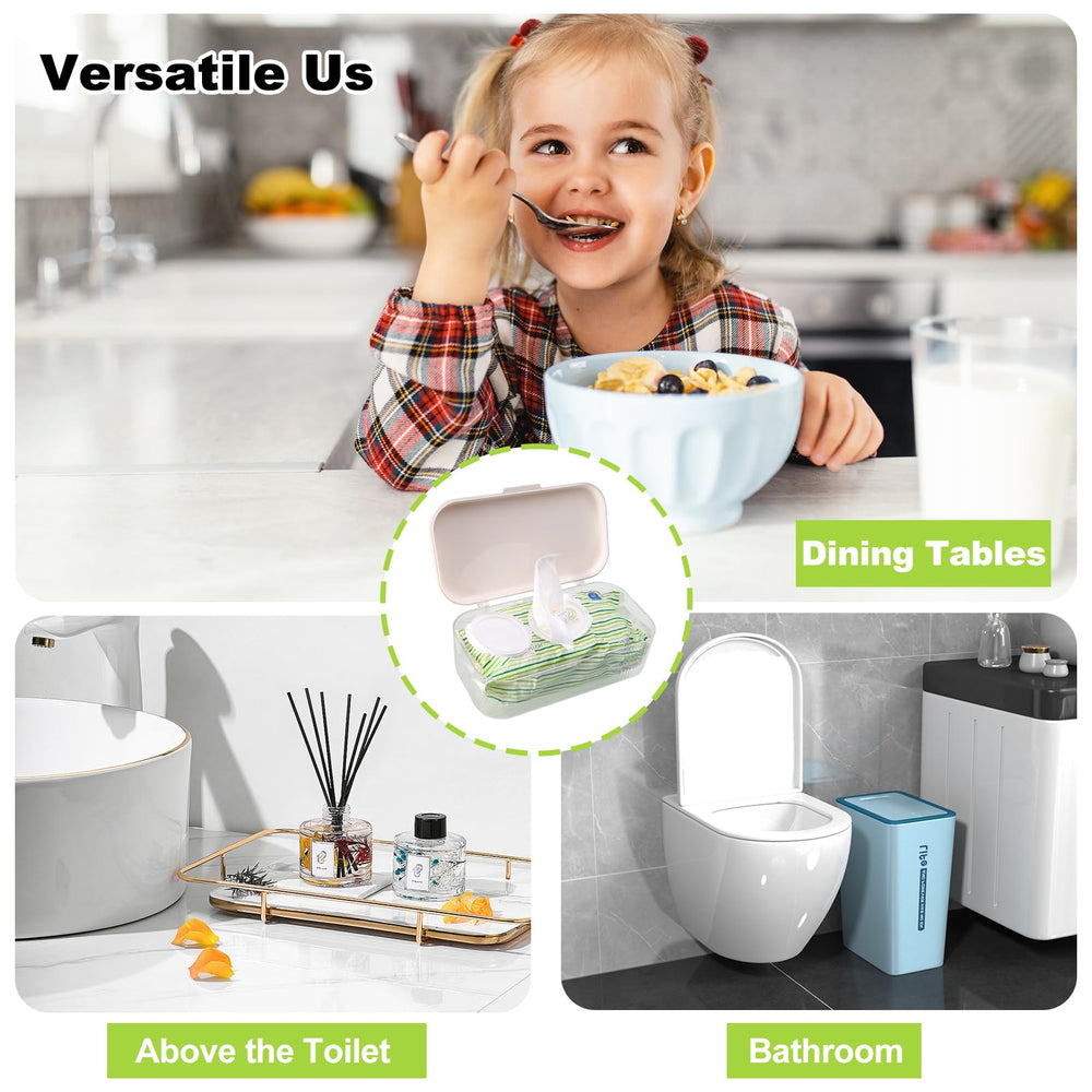 Eiszhjk wipes dispenser versatile design fits bathroom, living room, kitchen or car