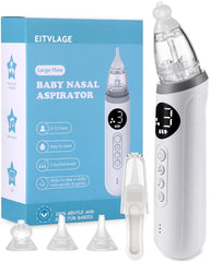 EITVLAGE nasal aspirator with silicone-tip safety offers gentle care for tiny noses.