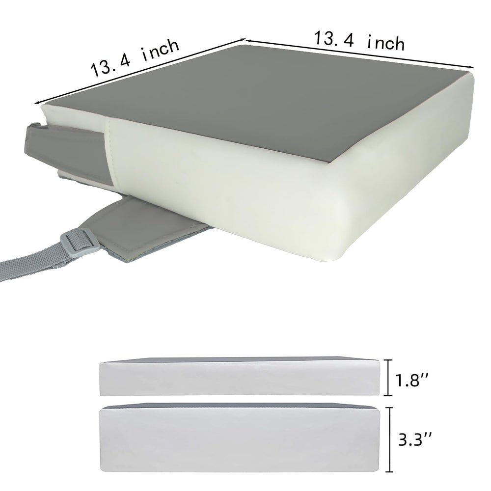 Eiury booster seat adjustable belts closeup highlighting secure fit to prevent sliding.
