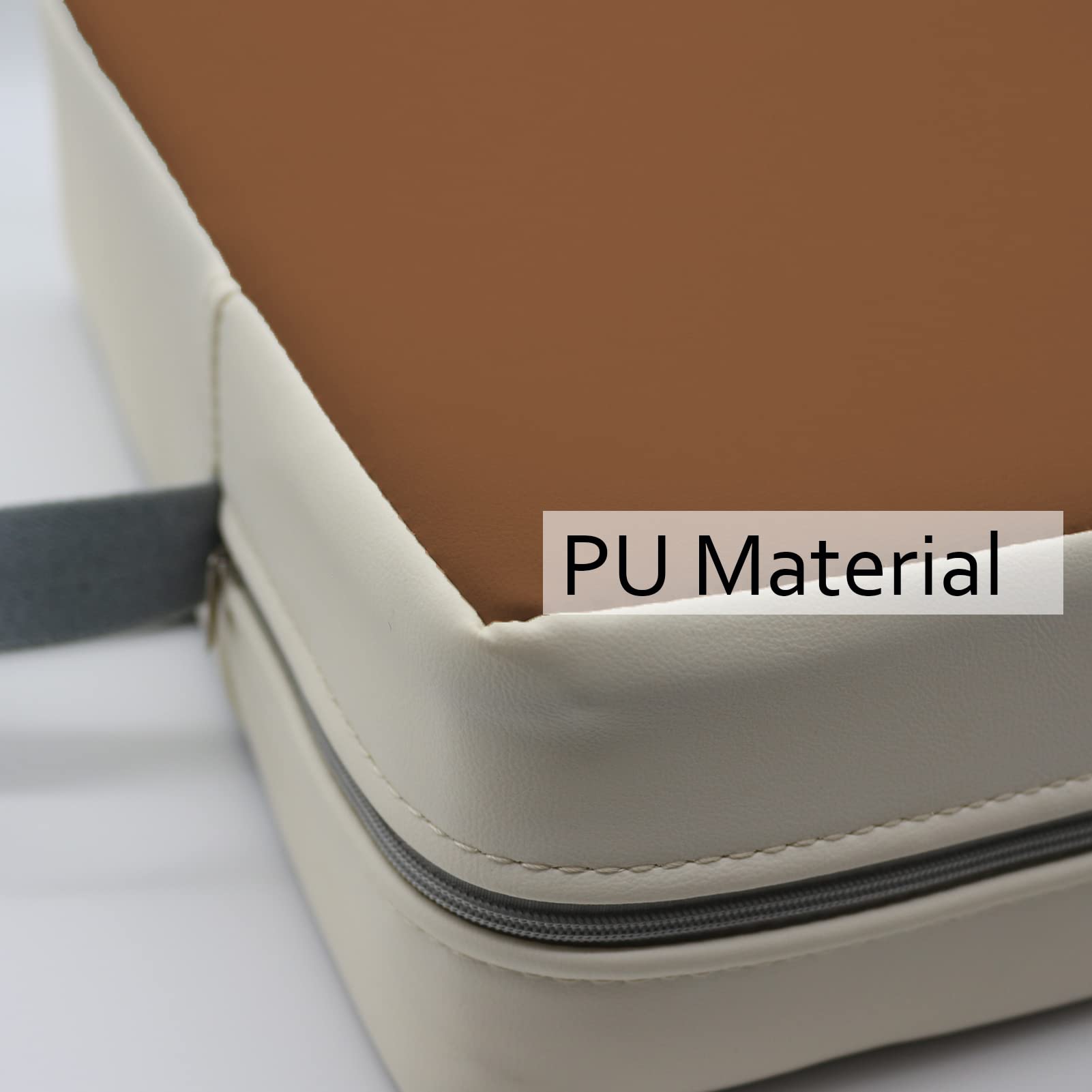 Eiury booster seat cleaning with PU leather surface makes spills easy to wipe away.