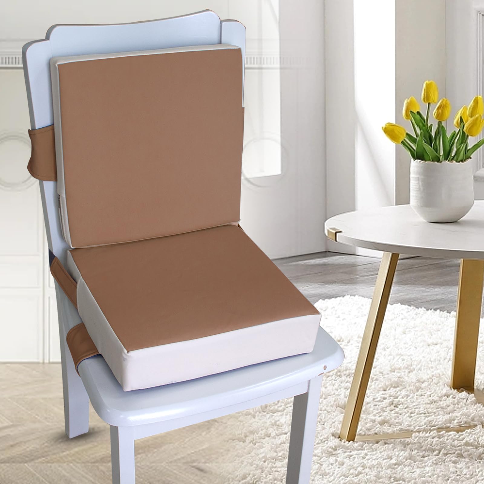 Eiury booster seat supports drawing, writing, or dining activities.