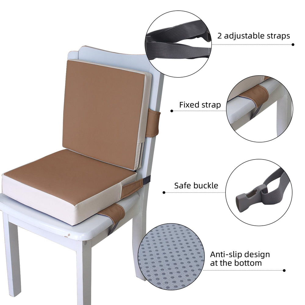 Eiury booster seat installation is simple with adjustable belts.