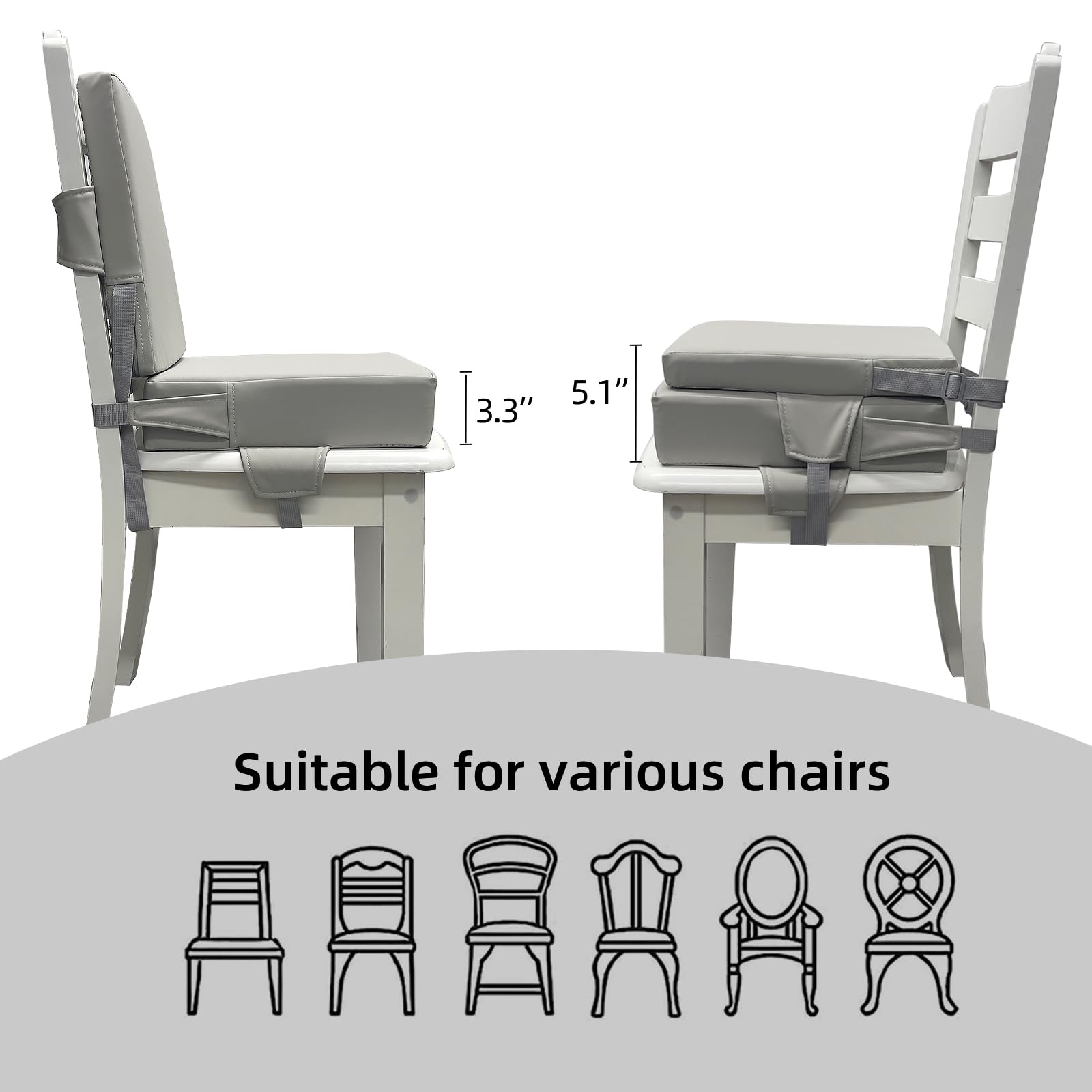 Eiury booster seat mealtime setup with child at dining table