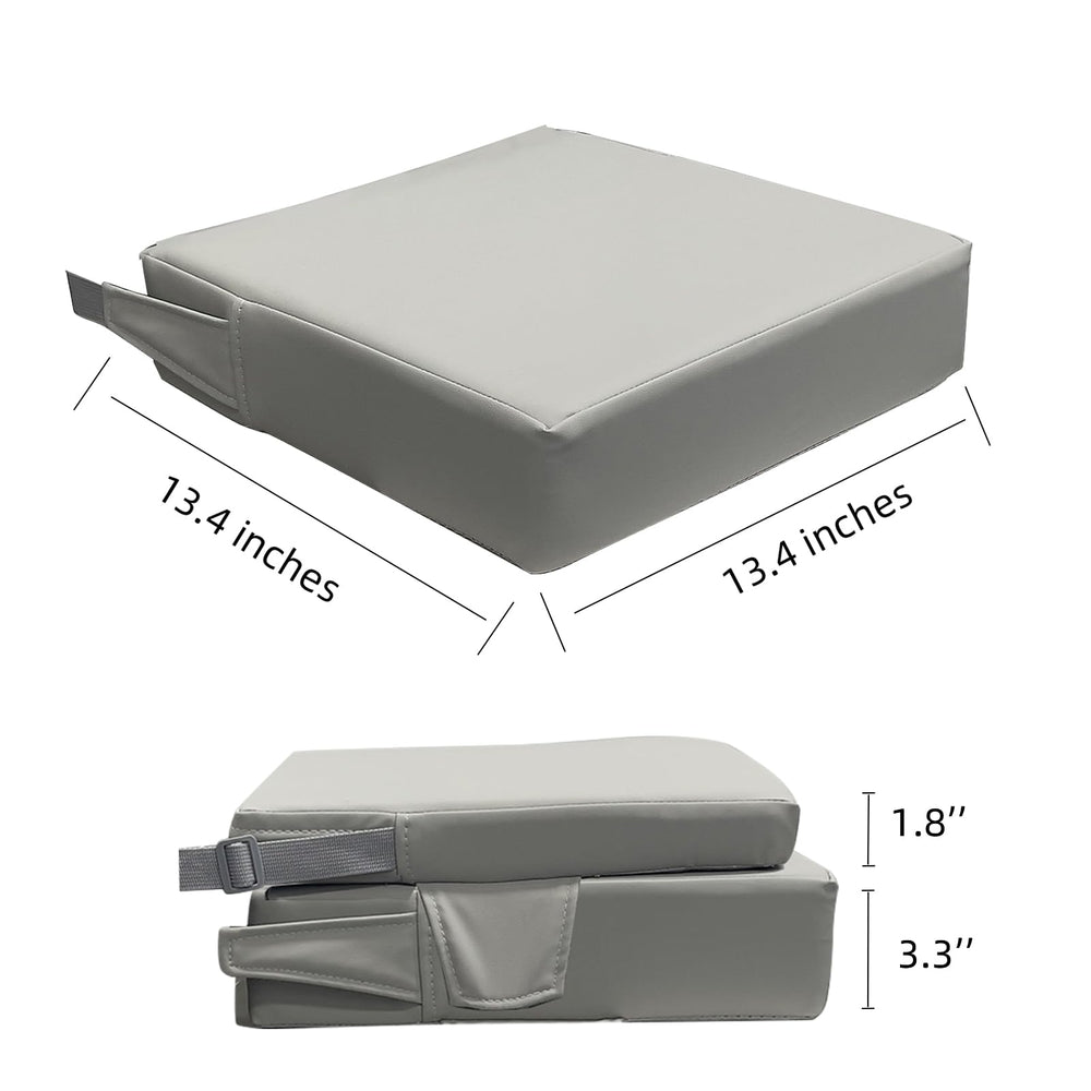 Eiury booster seat portable travel tag illustrating lightweight, on the go use