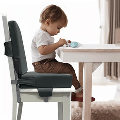 Eiury booster seat PU-leather surface offers waterproof comfort and quick cleanup.