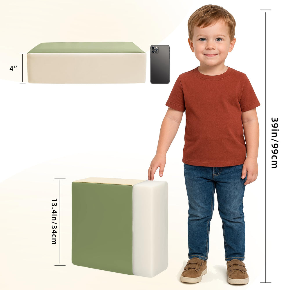 Eiury booster seat green non-slip bottom on a table surface