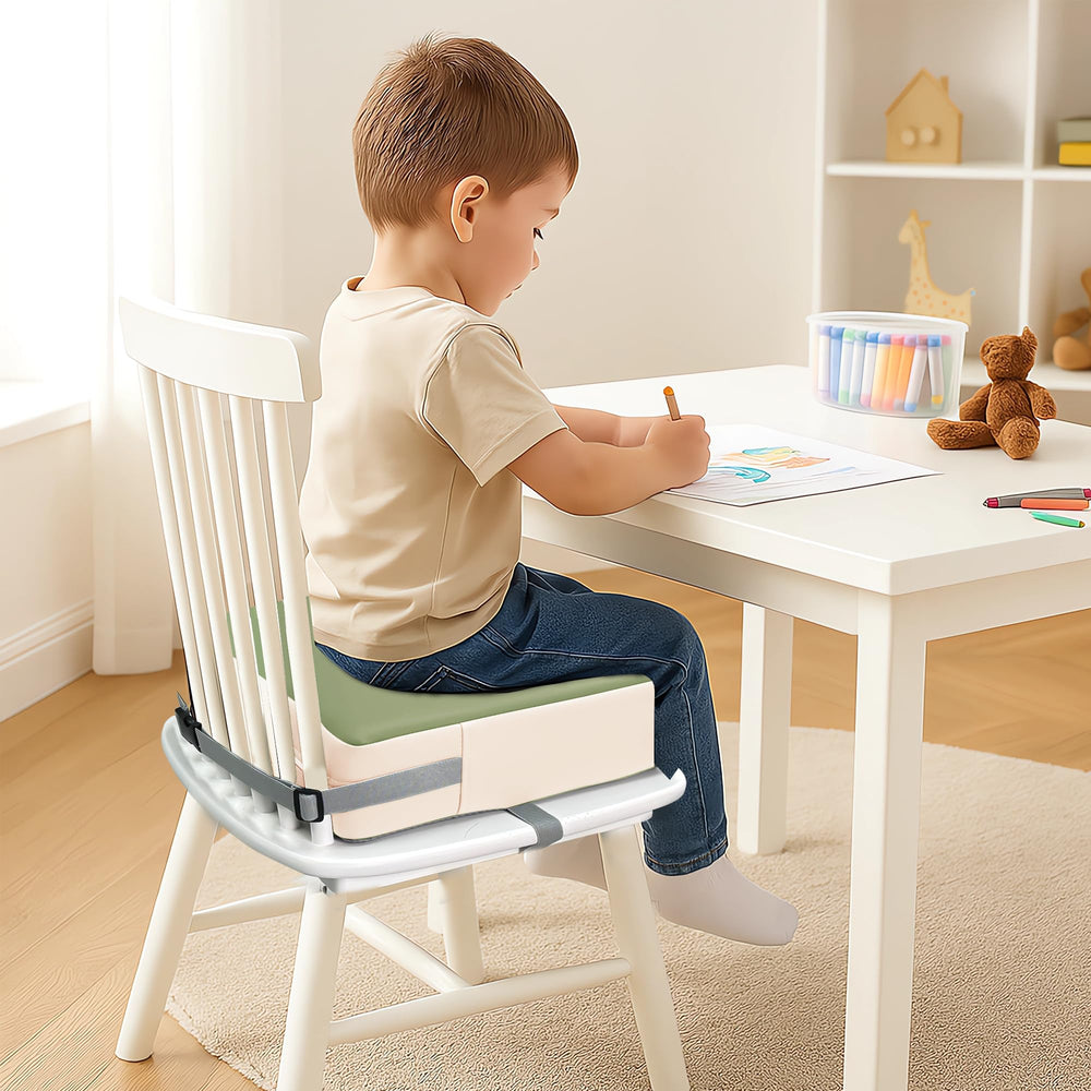 Eiury booster seat green portable design for home and travel