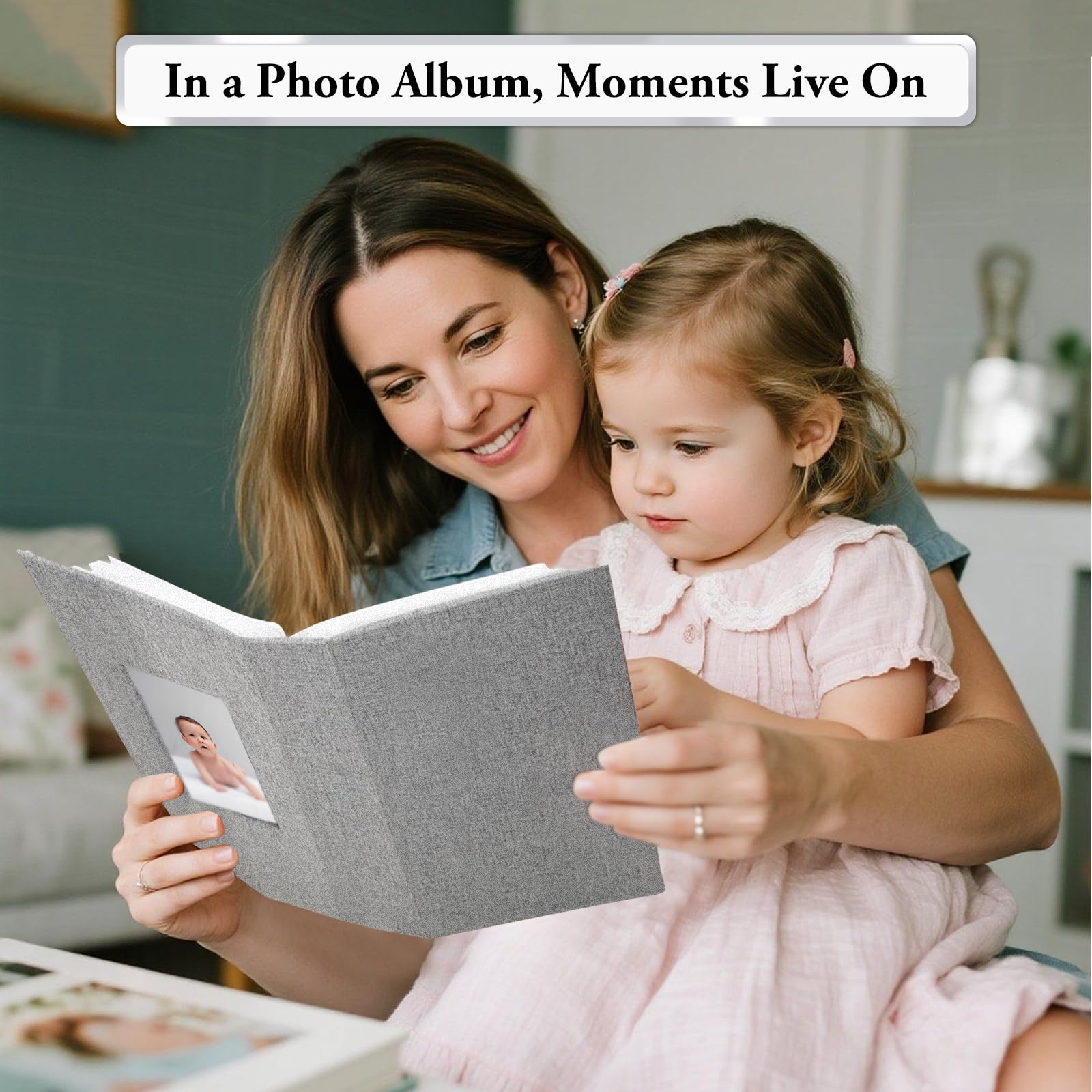 ejblfe baby and family memories album used for milestones and photos