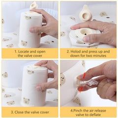 EKEPE Bear Head built-in pump inflates quickly for quick setup during busy days