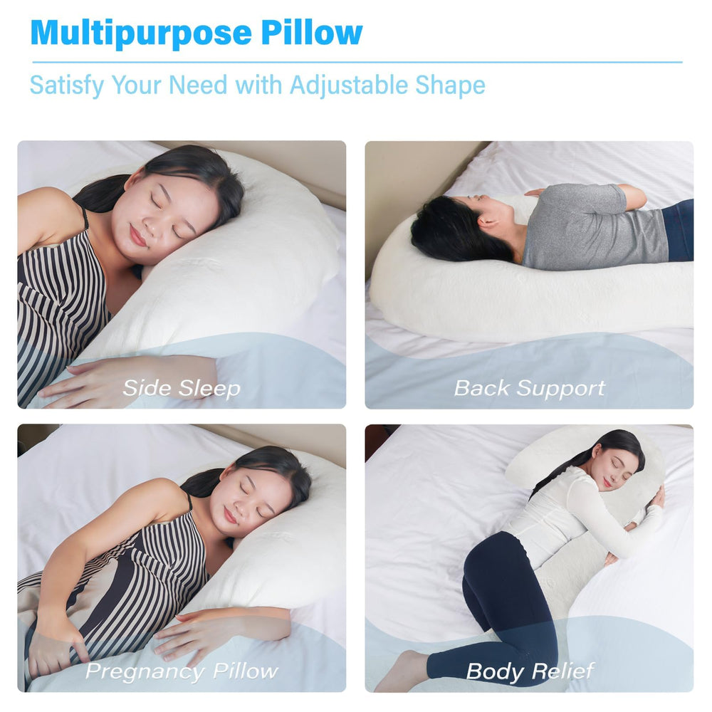 EKEPE 68-inch length provides full-body cradling for side sleepers.