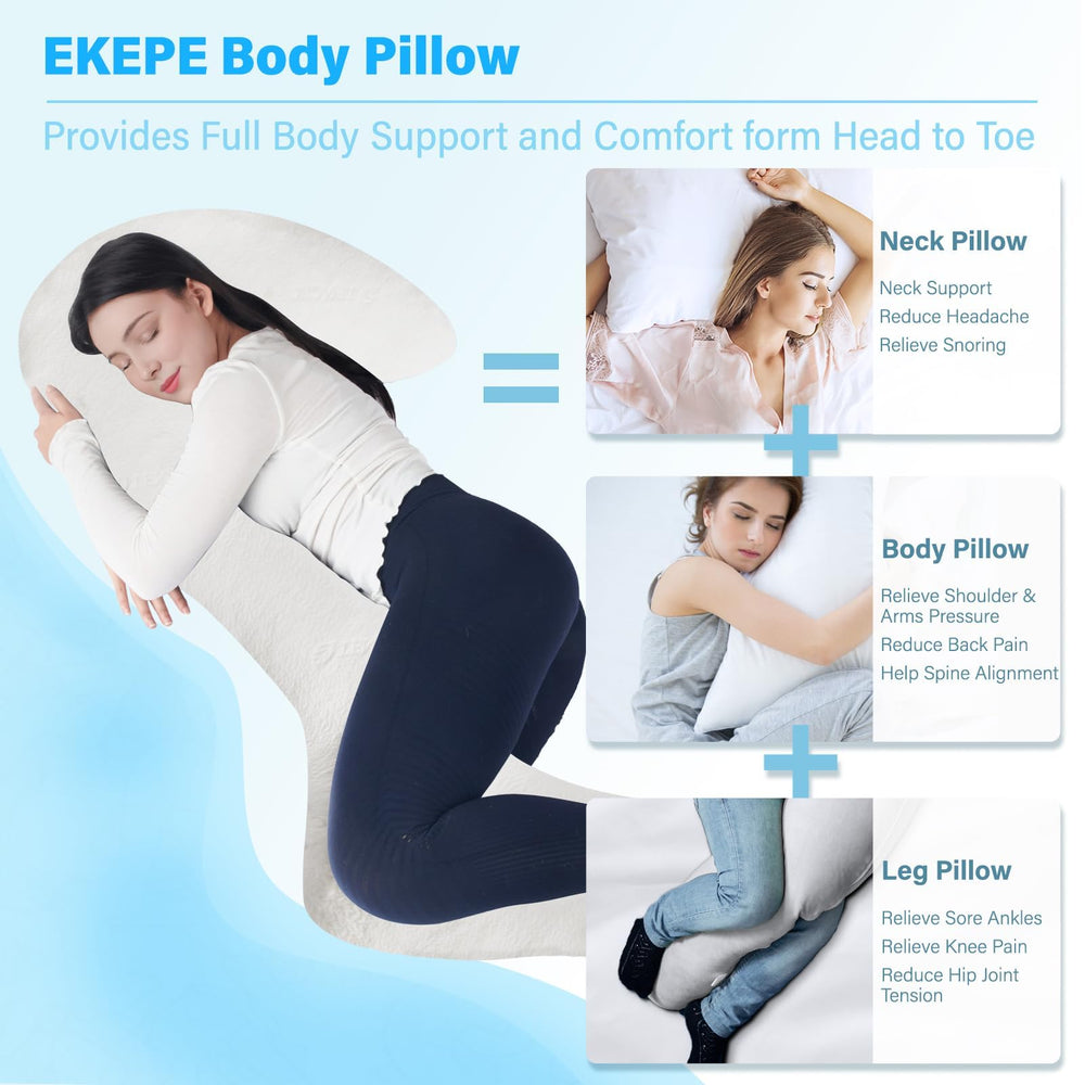 EKEPE memory foam insert delivers slow rebound full-body support.