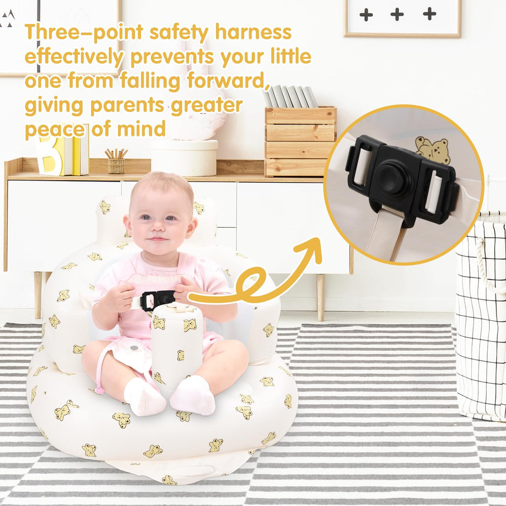 EKEPE inflatable baby seat beach use — versatile seating during trips