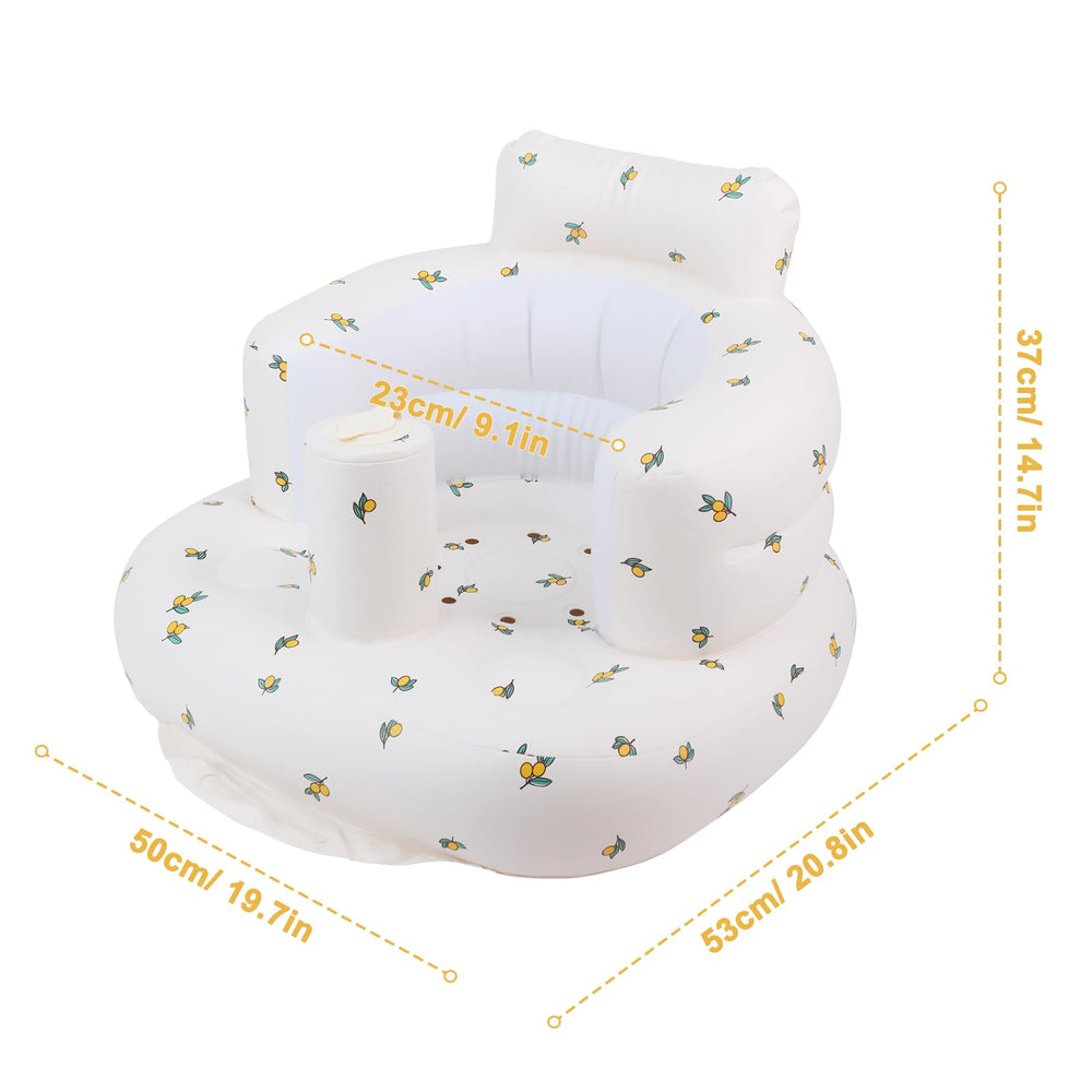 EKEPE inflatable baby seat compact fold demonstrates easy storage for travel.
