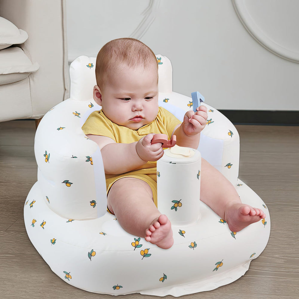 EKEPE inflatable baby seat travel-case view shows portability for trips and outings.