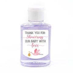 EKSPLODI mini sanitizer bottle with pink label ready for guest favors.