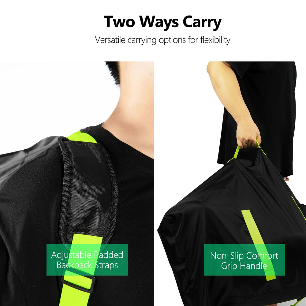 elaia car seat travel bag folds compactly into carry pouch for easy packing