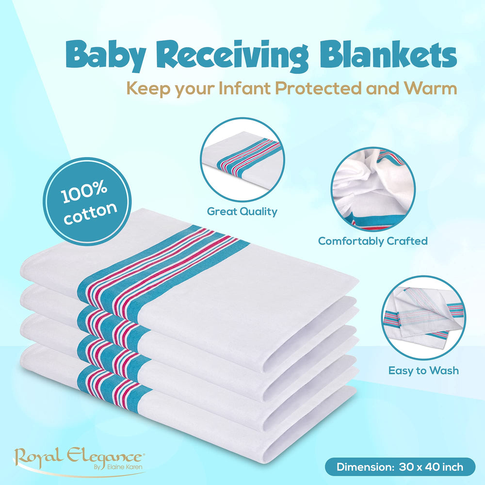Elaine Karen flannel blanket swaddling close-up shows soft warmth for newborns