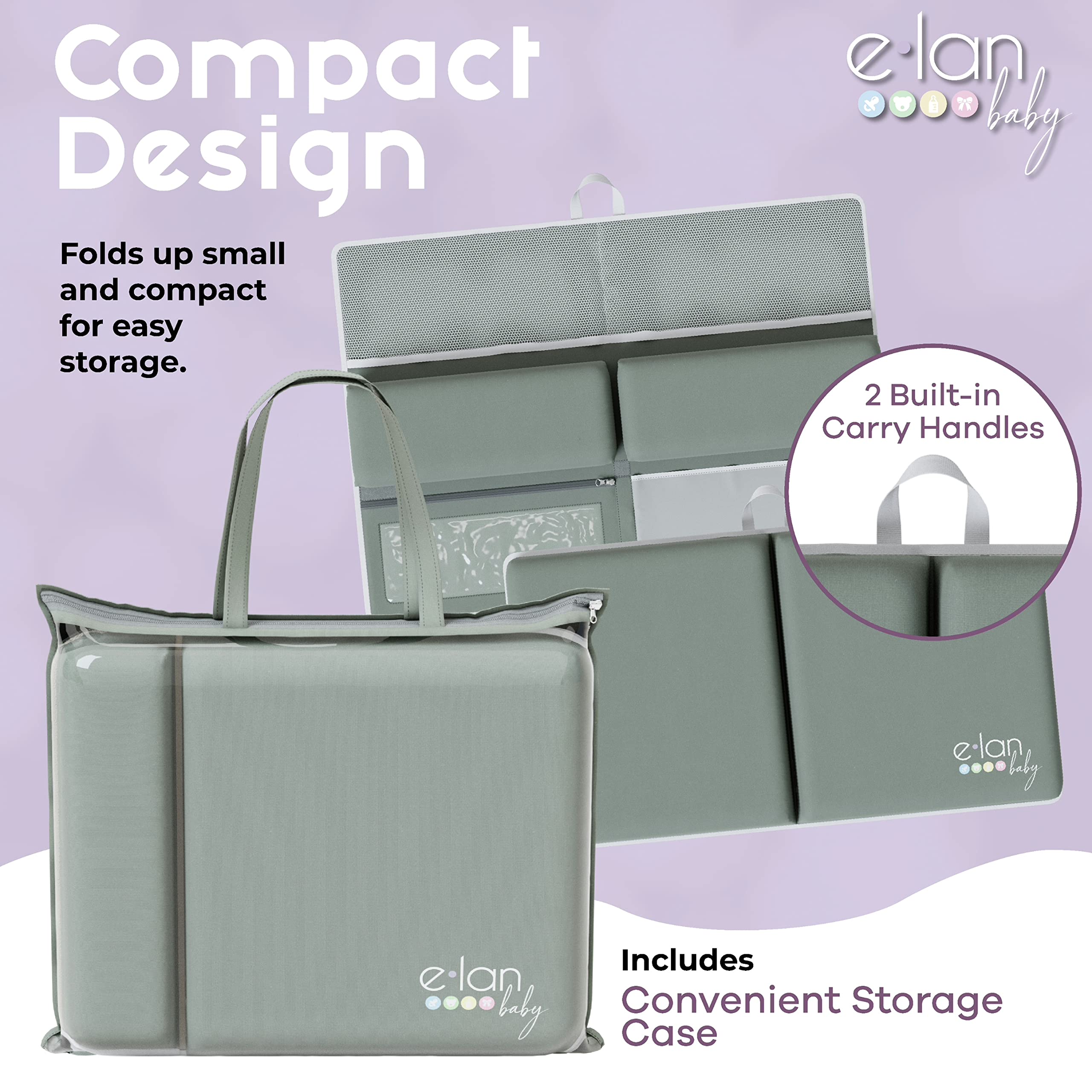 Elan Baby Bath Toy Organizer Pockets keep toys organized and accessible