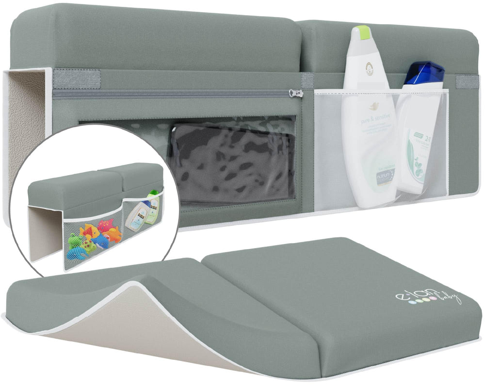 Elan Baby Comfy Bath Kneeler shows cushioned knee support for comfortable bath time
