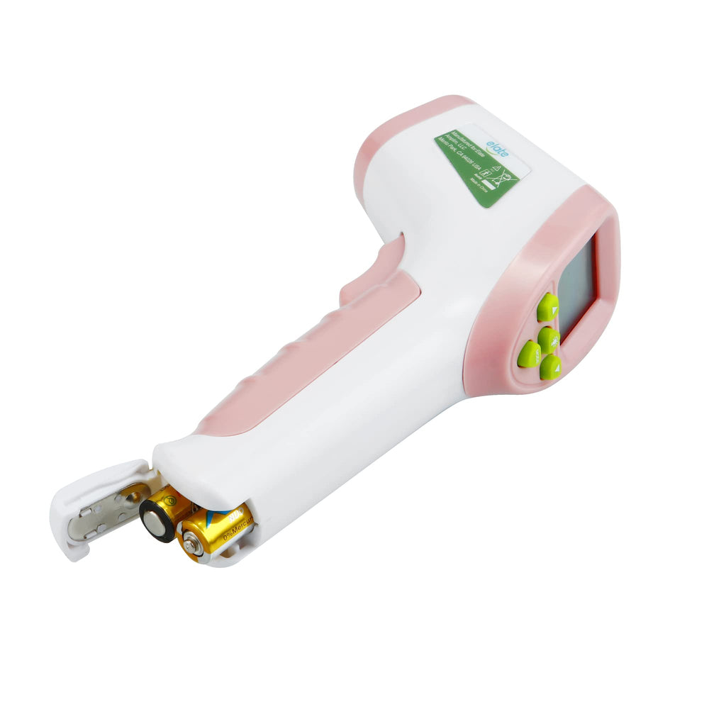 Elate forehead thermometer being used by a family for multiple ages