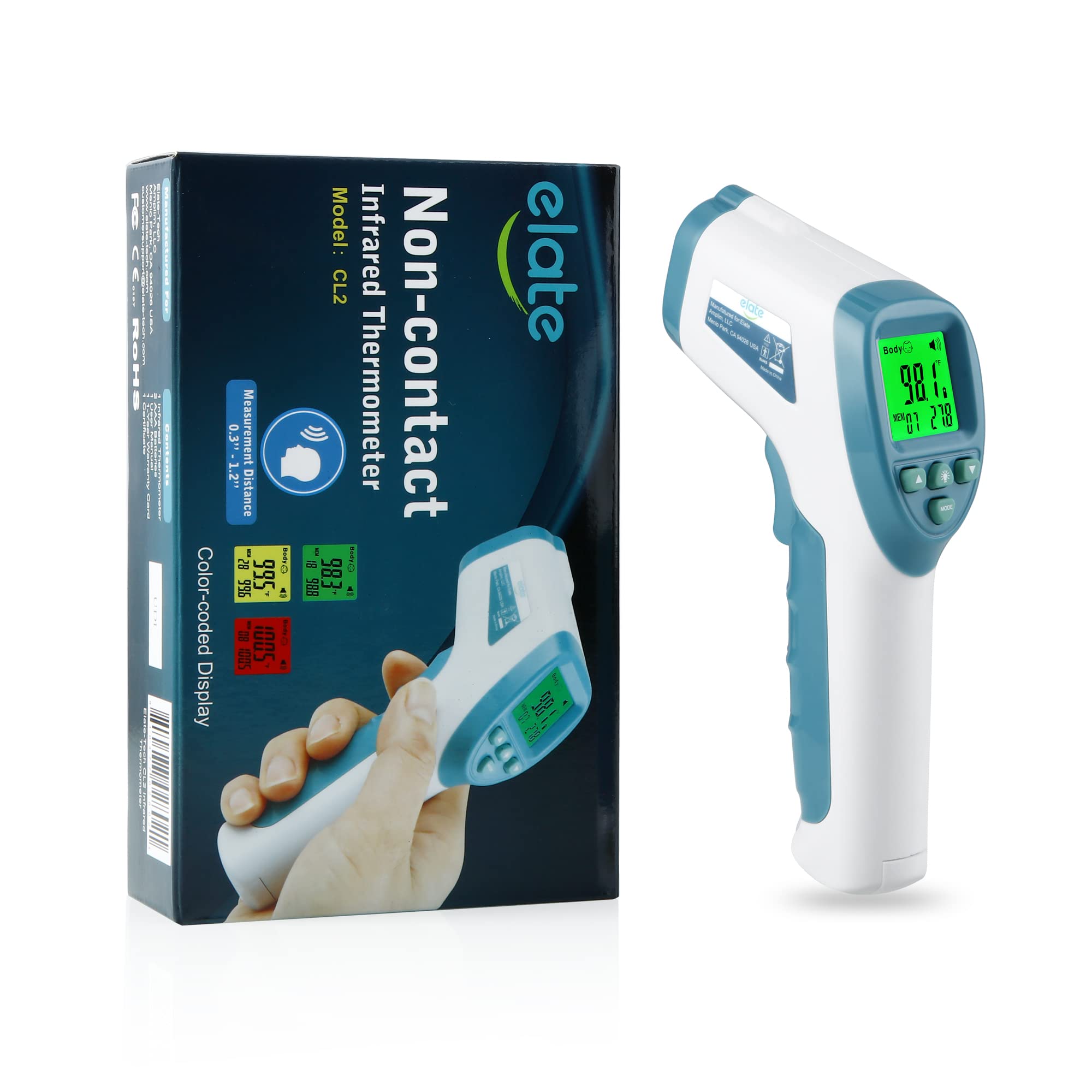 Elate Forehead Thermometer no-touch reading for hygienic home use.