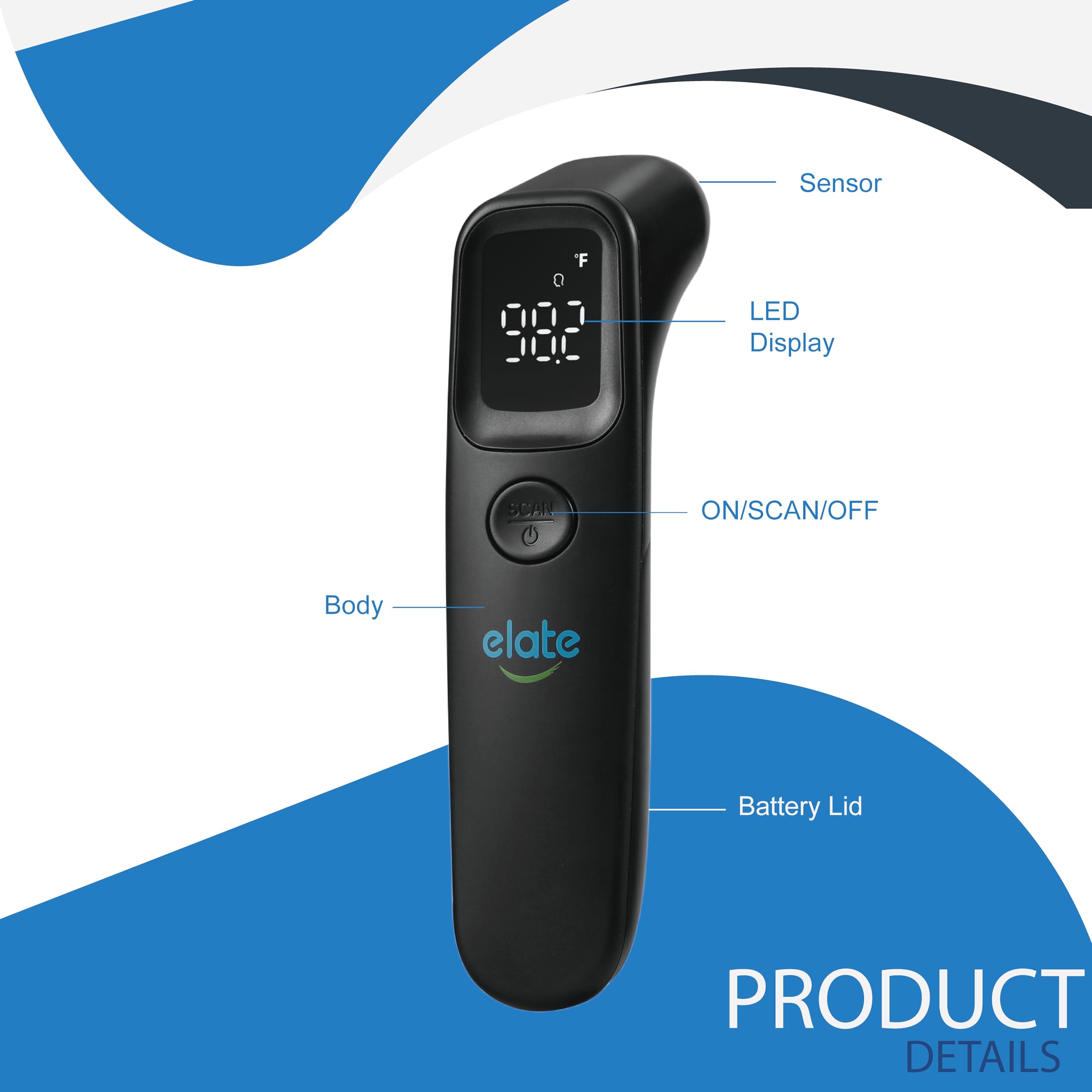 Elate hygienic-design thermometer minimizes contact while delivering accurate results