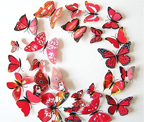 ElecMotive butterfly decor suitable for TV background or accent wall