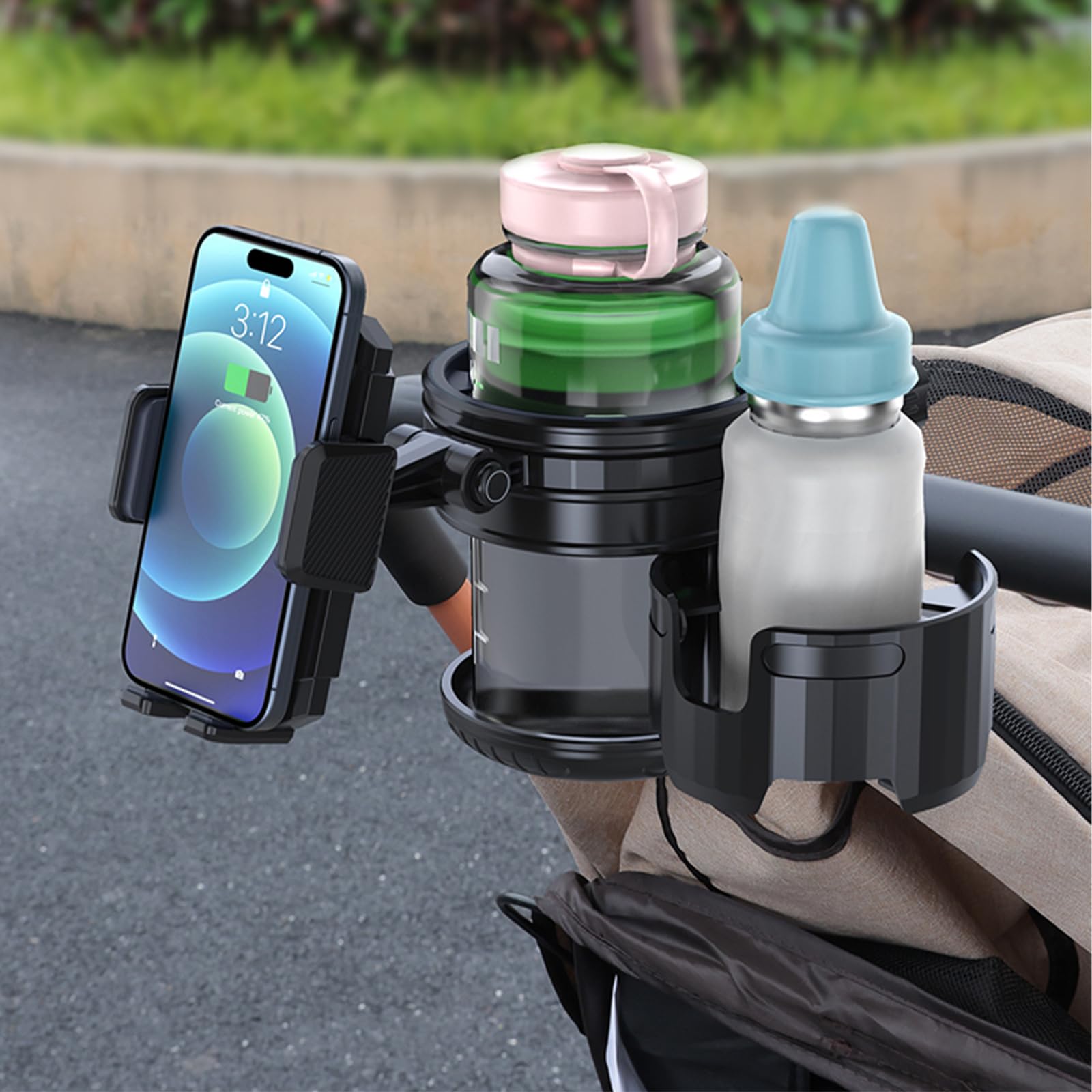 Elecphbo phone + double cup mode pairs two drinks with device access.