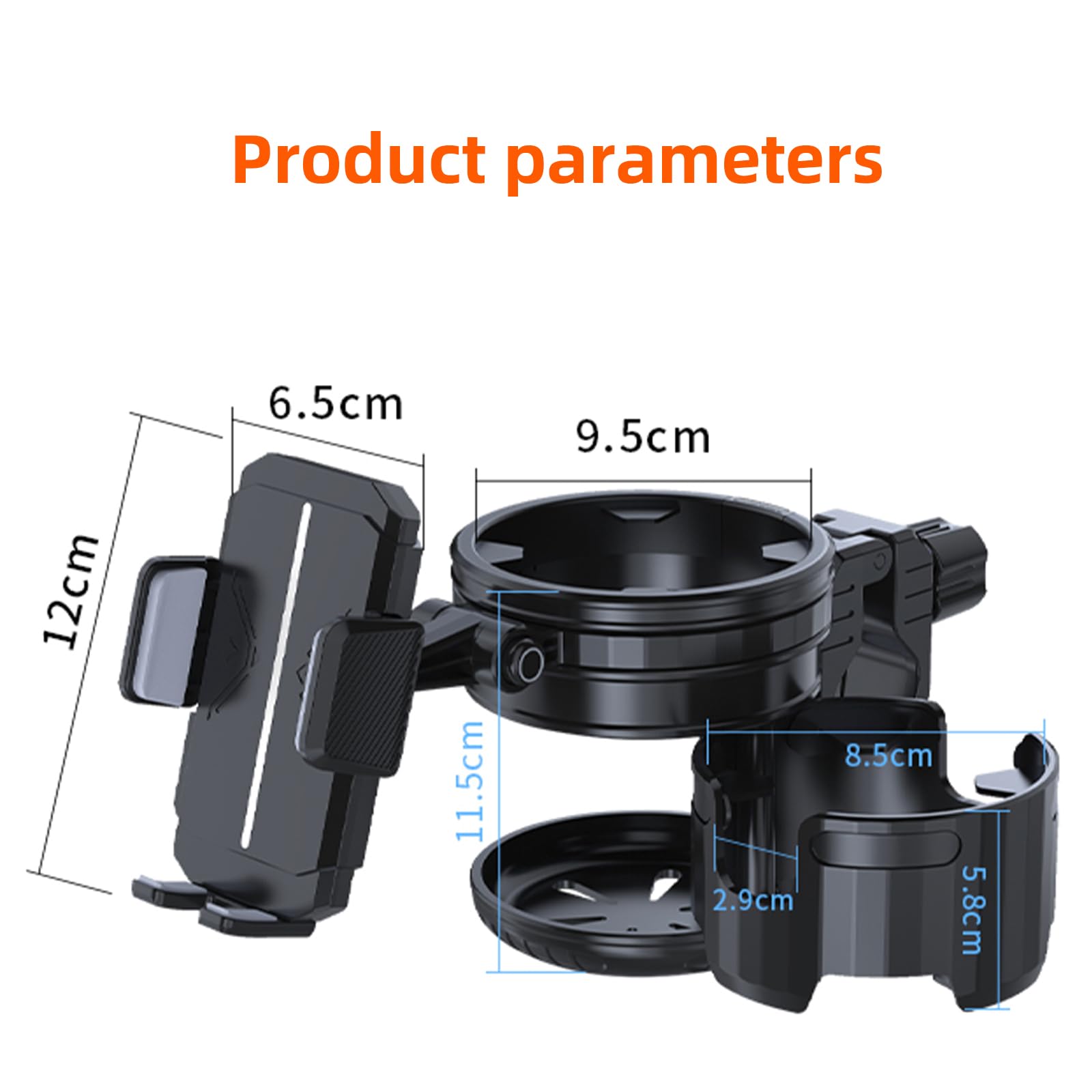 Elecphbo universal compatibility fits most strollers, bikes, and wheelchairs.