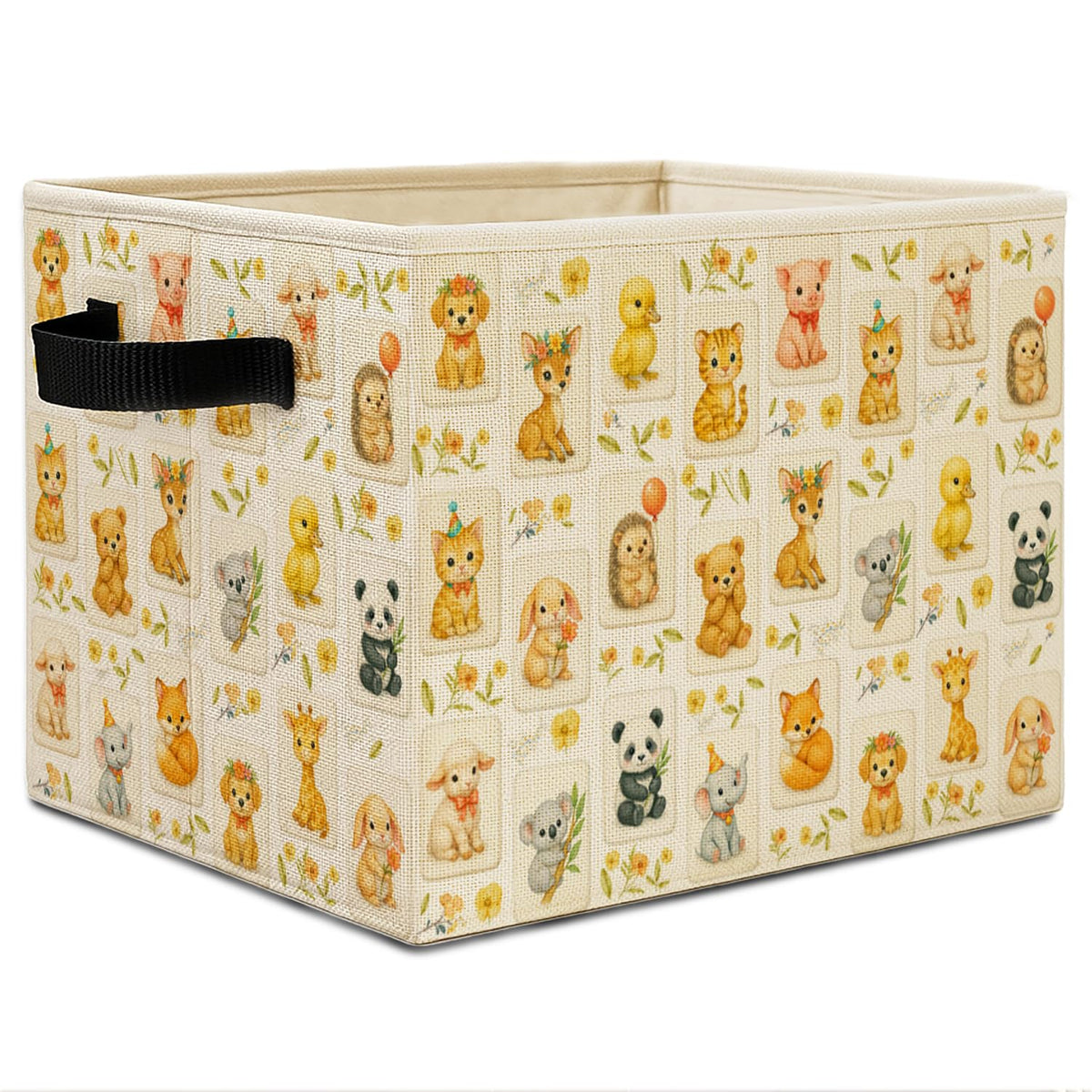 Elefeltclave Animal Mahjong forest nursery bin for toy storage