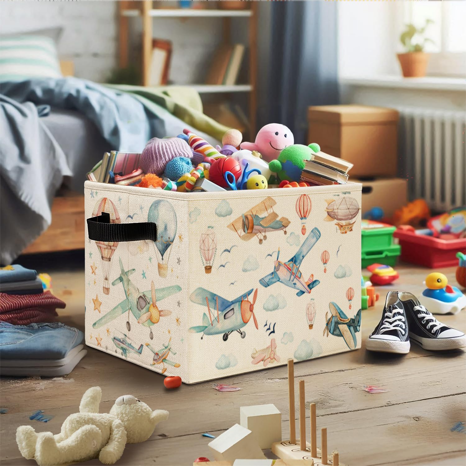 Elefeltclave storage bin on a shelf shows compact footprint and quick access.